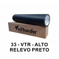 VINIL TRANSFER RECORTE ALTO RELEVO PRETO 0,50
